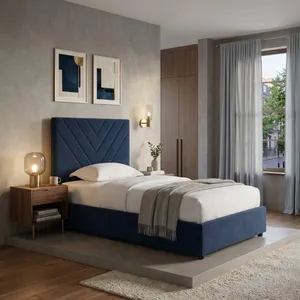 تخت خواب ملامینه یک نفره مدل دیمون سایز 90×200 سانتی متر