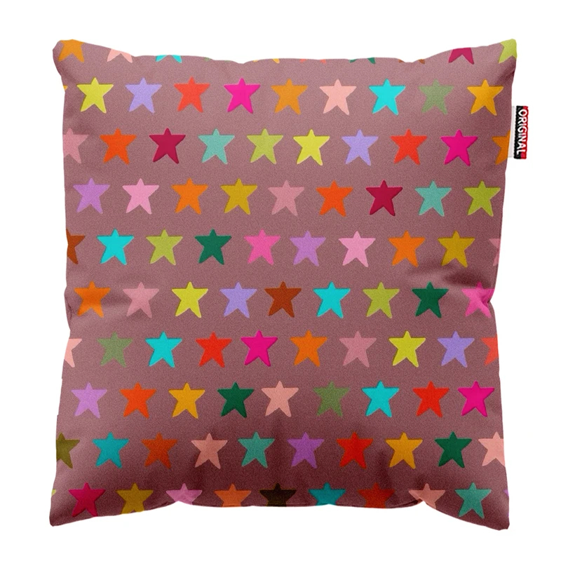  کوسن پاد آفرین طرح ستاره های رنگی کد 3553 سایز 30*30 سانتی متر