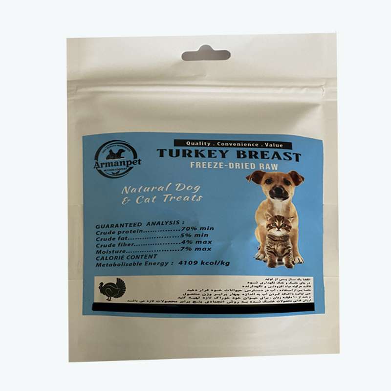 تشویقی سگ آرمان پت مدل سینه بوقلمون وزن 35 گرم