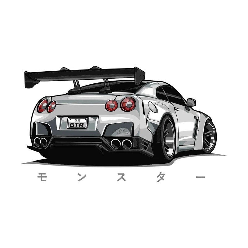 برچسب لپ تاپ پویا مارکت طرح جی تی آر کد 2670