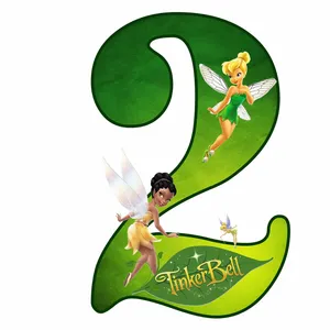  استند رومیزی تولد مدل عدد 2 طرح تینکربل کد 1465