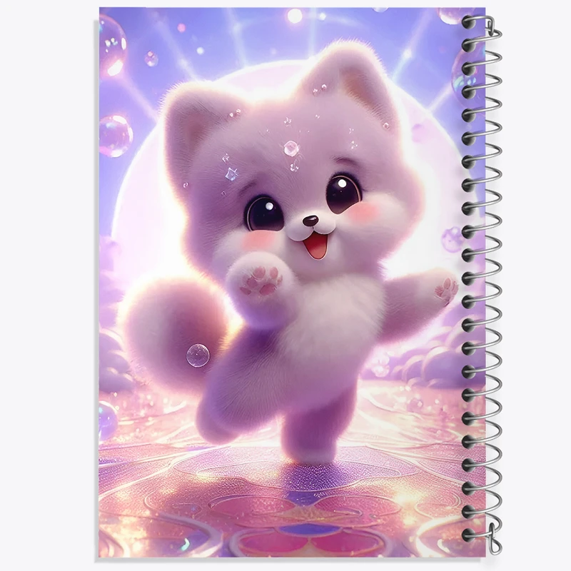 دفتر شطرنجی 50 برگ خندالو طرح گربه بامزه کد F5459