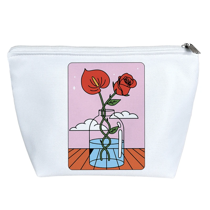 کیف لوازم آرایش دخترانه خندالو مدل گل رز کد 8036