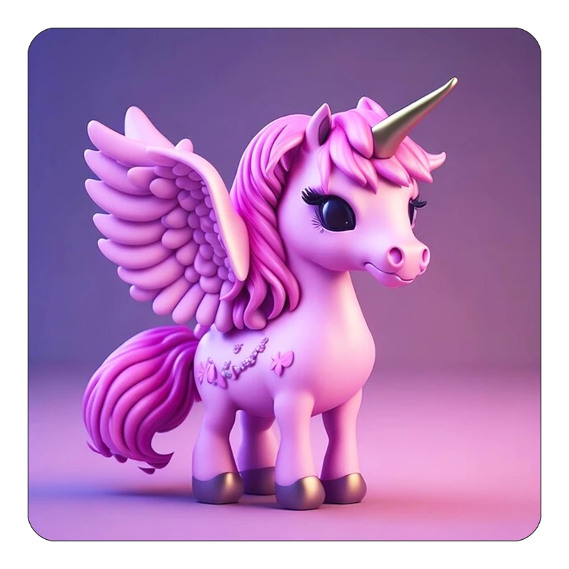 مگنت کاکتی طرح اسب تک شاخ و یونیکورن مدل mp31789