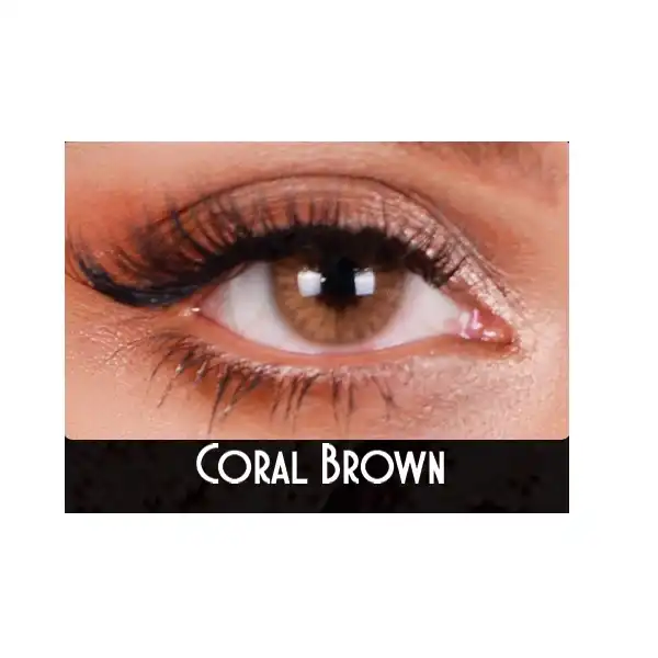 لنز چشم فلش مدل ونیکول رنگ عسلی روشن