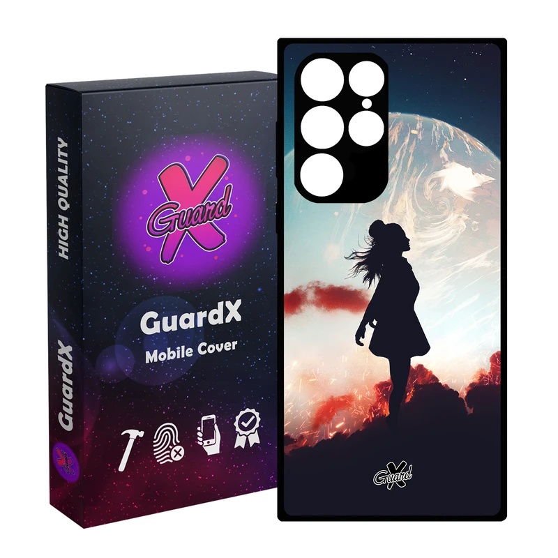 کاور گارد ایکس طرح دختر مدل Glass10195 مناسب برای گوشی موبایل سامسونگ Galaxy S23 Ultra