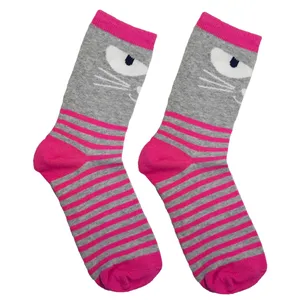 جوراب ساق بلند دخترانه هالووین مدل Cat