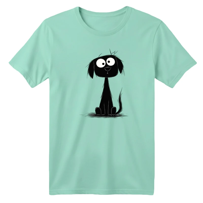 تی شرت آستین کوتاه بچگانه مدل سگ بامزه