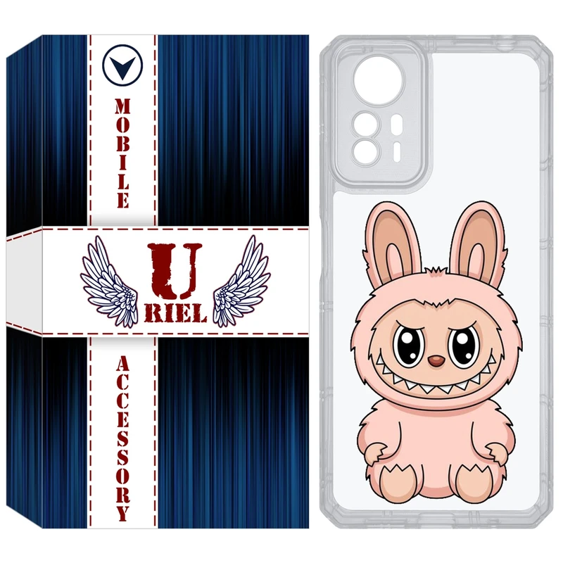 کاور یوریل مدل Clear کد 138 طرح لبوبو مناسب برای گوشی موبایل شیائومی Redmi Note 12S