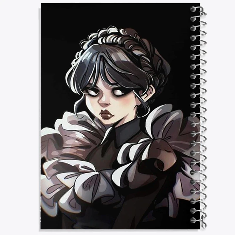 دفتر نقاشی 50 برگ خندالو مدل سریال ونزدی Wednesday کد 25260