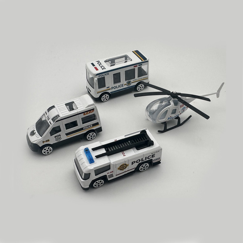 ماشین بازی طرح پلیس مدل 776-423W بسته 4 عددی