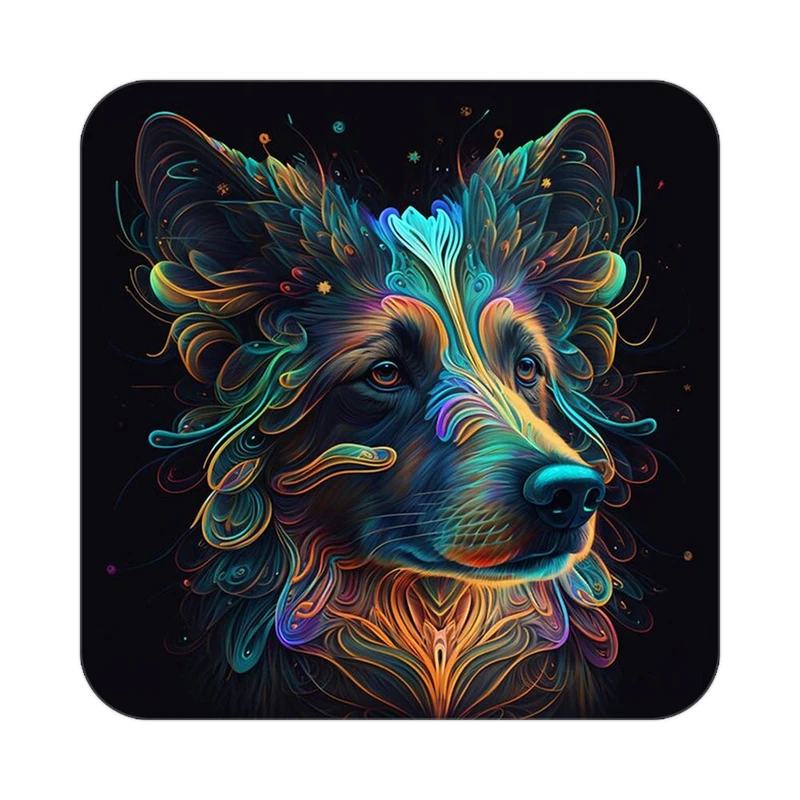 زیر لیوانی کاکتی طرح حیوانات رنگی مدل mp25769