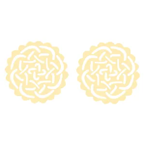 گوشواره طلا 18 عیار زنانه الن نار مدل اسليمي LN5083
