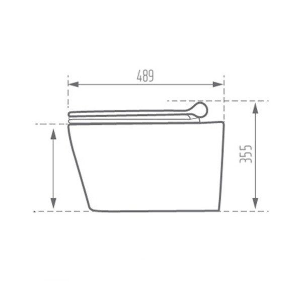 توالت فرنگی مروارید مدل وال هنگ دسپینا 49 B
