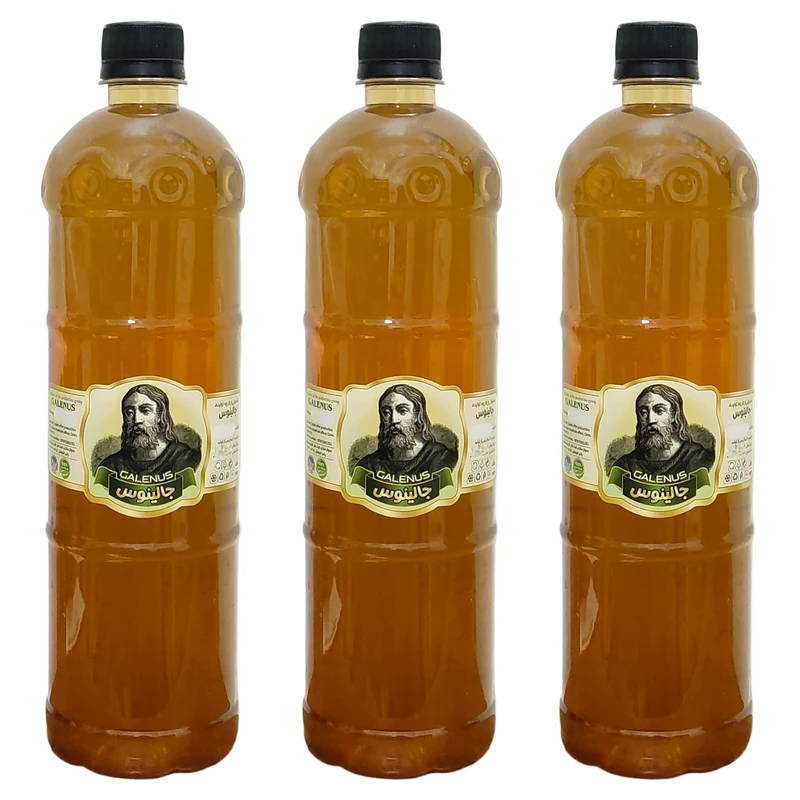 سرکه انگور طبیعی سنتی جالینوس - 1 لیتر بسته 3 عددی