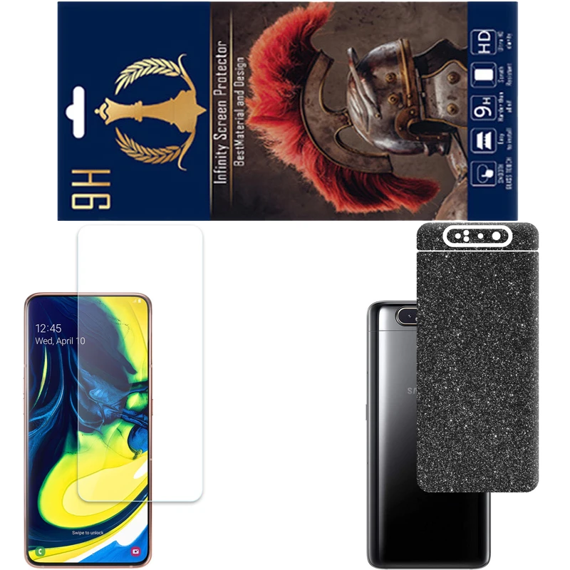محافظ صفحه نمایش اینفینیتی مدل PRO مناسب برای گوشی موبایل سامسونگ GALAXY A80 به همراه برچسب پوششی