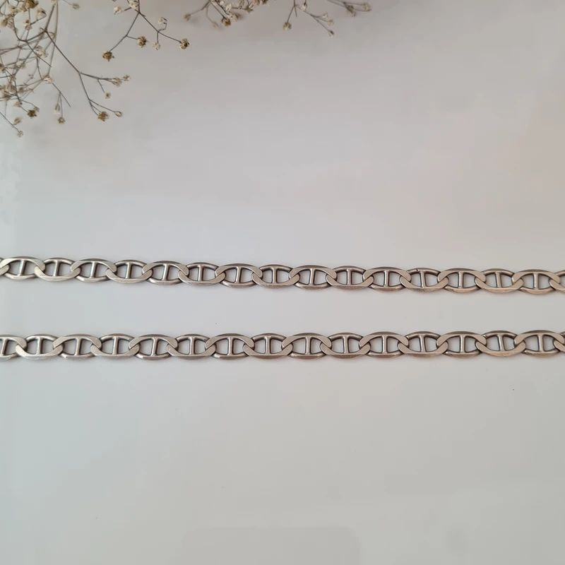 زنجیر نقره مردانه مدل T کد 039