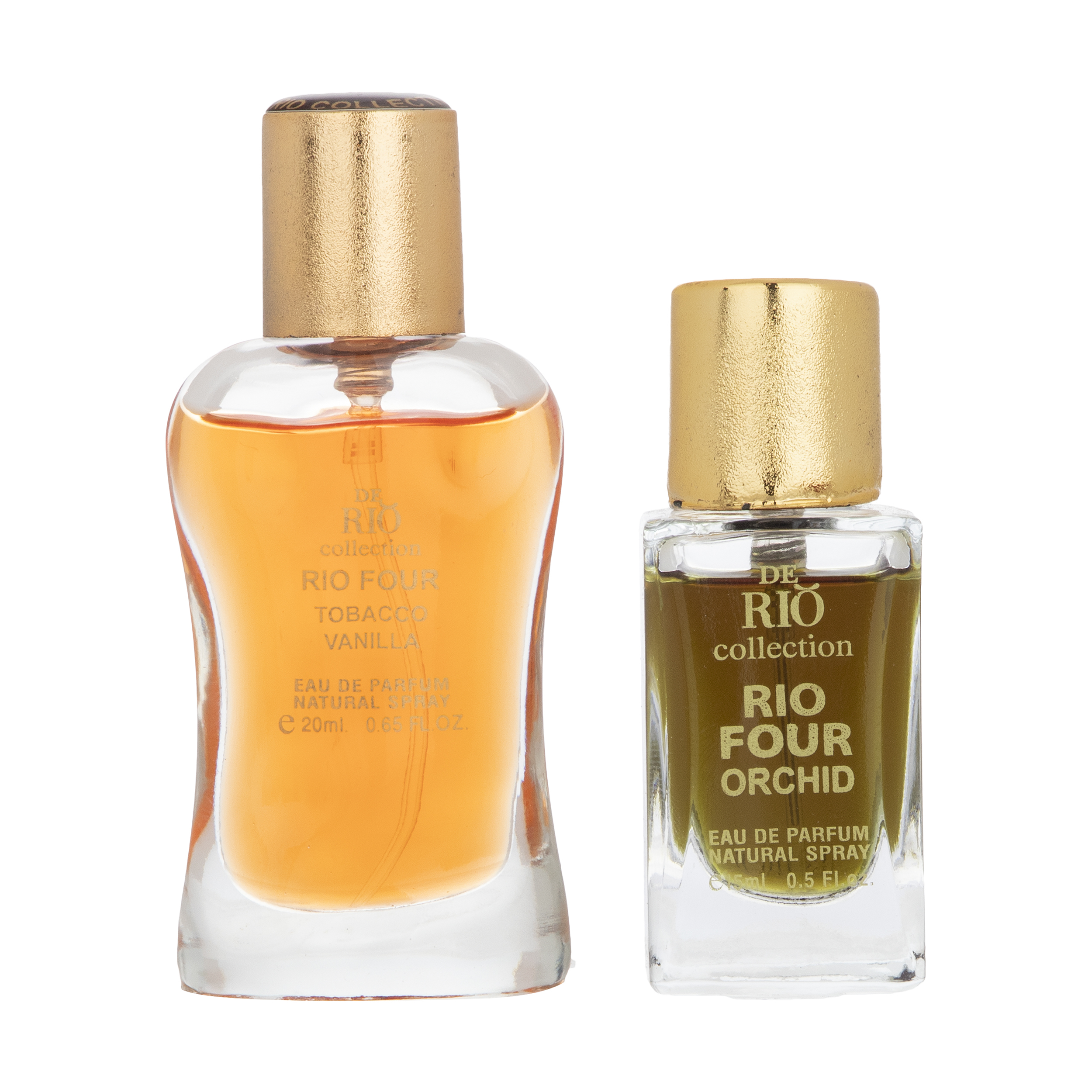 عطر جیبی مردانه  ریو کالکشن مدل Orchid حجم 20 میلی لیتر به همراه عطر جیبی مردانه  مدل Tabacco Vanillaحجم 15 میلی لیتر 