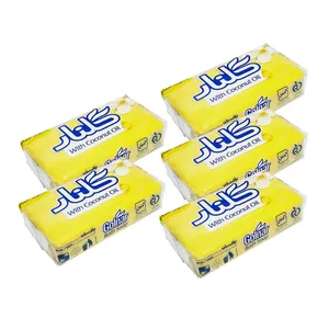 صابون شستشو صورت و بدن گلنار مدل flower مناسب برای انواع پوست وزن 130 گرم بسته 5 عددی