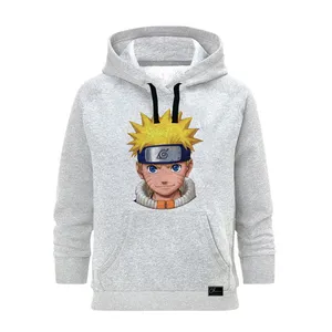 هودی زنانه مدل  Naruto کد M174 رنگ طوسی