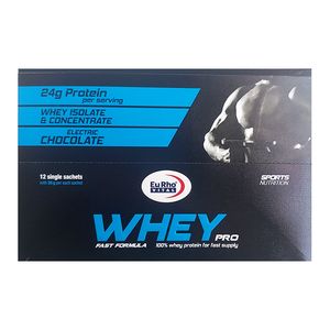 پروتئین وی یوروویتال با طعم شکلات - ساشه 30 گرمی بسته 12 عددی