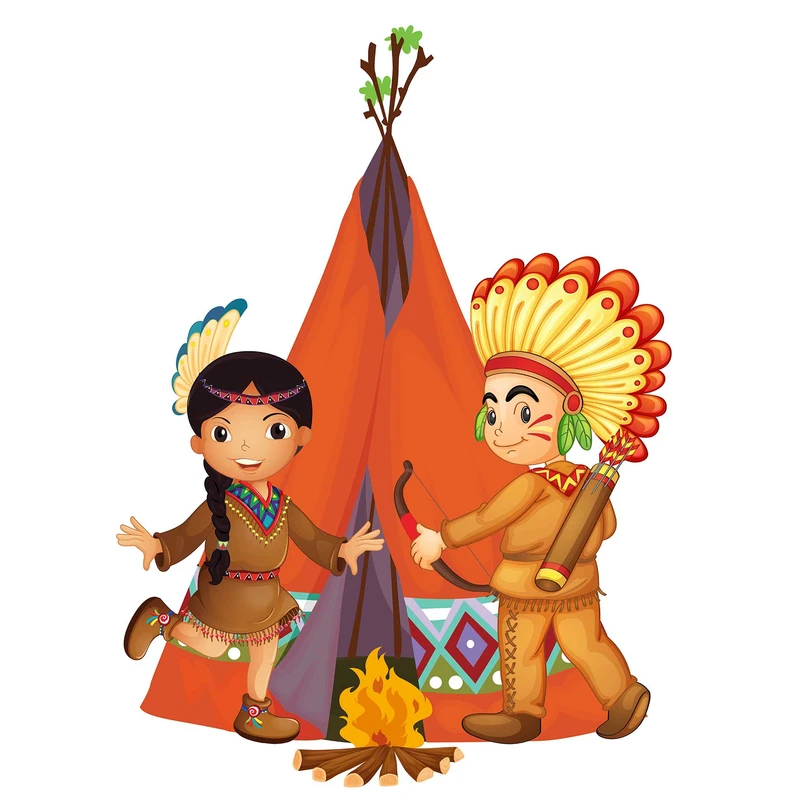  استند تولد رومیزی طرح سرخپوست کد 270