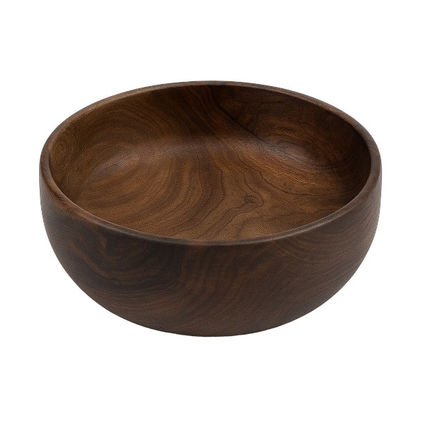 کاسه چوبی مدل گردو خمره ای کد 30