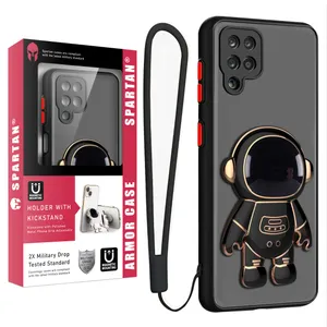 کاور اسپارتان مدل MBC Astronaut مناسب برای گوشی موبایل سامسونگ Galaxy  A12 به همراه بند نگهدارنده