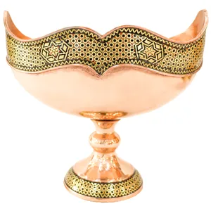 شکلات خوری خاتم کاری مسی کد Go1716