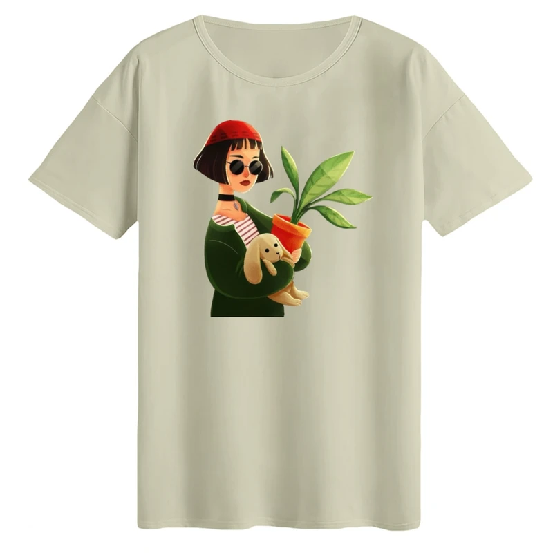 تی‌شرت لانگ آستین کوتاه زنانه مدل ماتیلدا کد 02