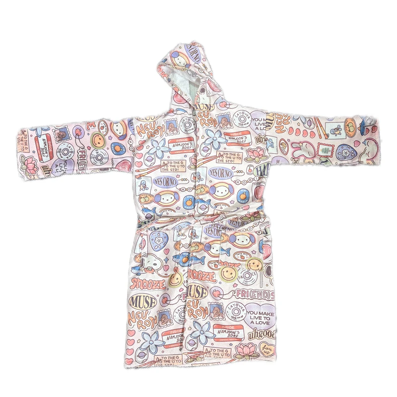 حوله پالتویی مدل فانتزی کد happy 01 سایز 90