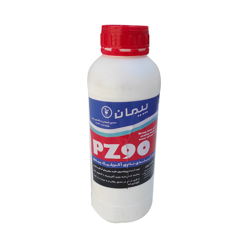 چسب آب بندی و رزین نما نانوی آکریلیک پیمان مدل PZ90 حجم 1000 میلی‌لیتر