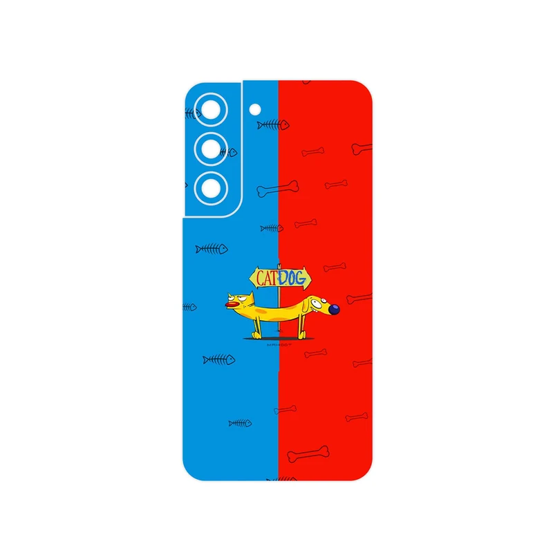 برچسب پوششی ماهوت مدل CatDog مناسب برای گوشی موبایل سامسونگ Galaxy S22 5G