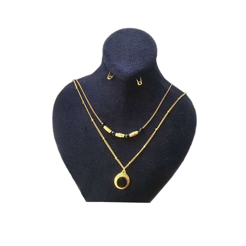 گردنبند زنانه مدل SS 0171  مجموعه 2 عددی
