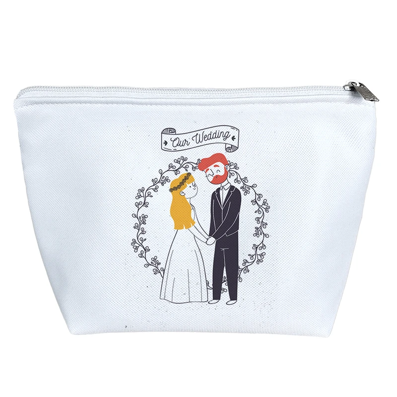 کیف لوازم آرایش دخترانه خندالو مدل عروس و داماد کد 3218