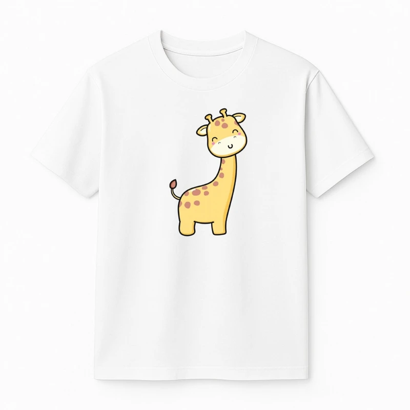 تی‌شرت آستین کوتاه پسرانه مدل زرافه کد v12 