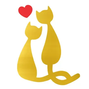 برچسب بدنه خودرو آداک طرح گربه عشاق کد Catt01