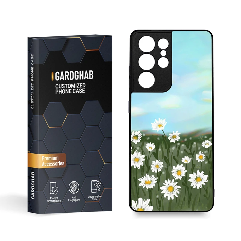 کاور گارد قاب مدل گل مناسب برای گوشی موبایل سامسونگ Galaxy S21 Ultra / S30 Ultra