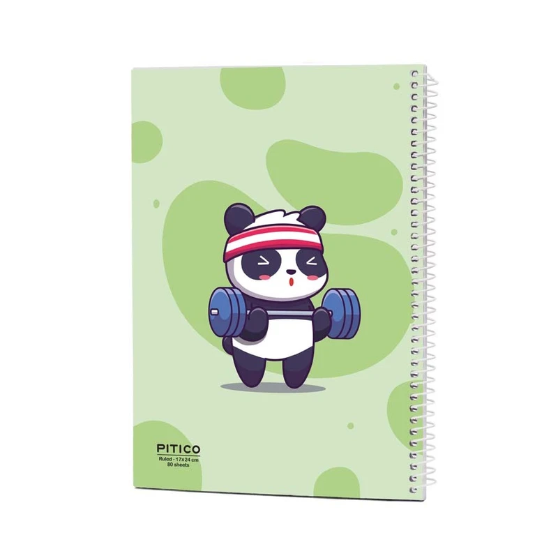 دفتر مشق 80 برگ پیتیکو مدل پاندا