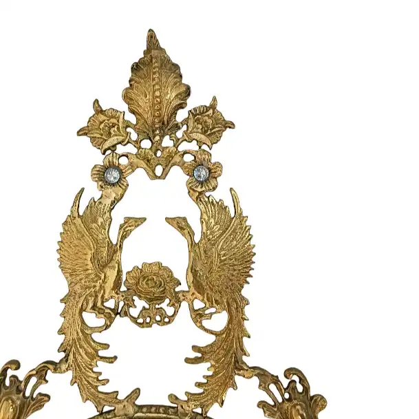 ساعت دیواری برنجی مدل سیمرغ کد H-1220