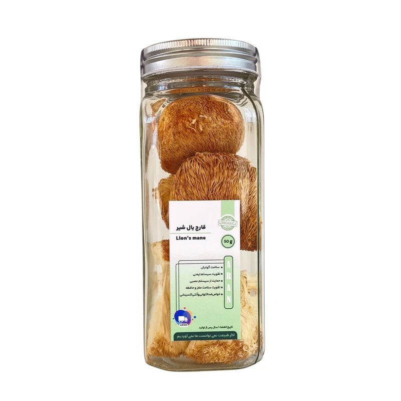 قارچ یال شیر خشک آران-50 گرم