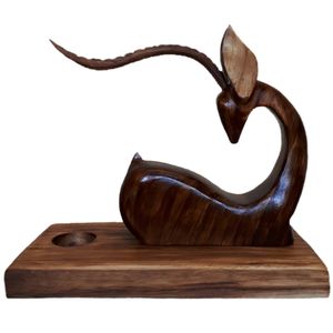 نقد و بررسی مجسمه چوبی مدل غزال رویایی توسط خریداران