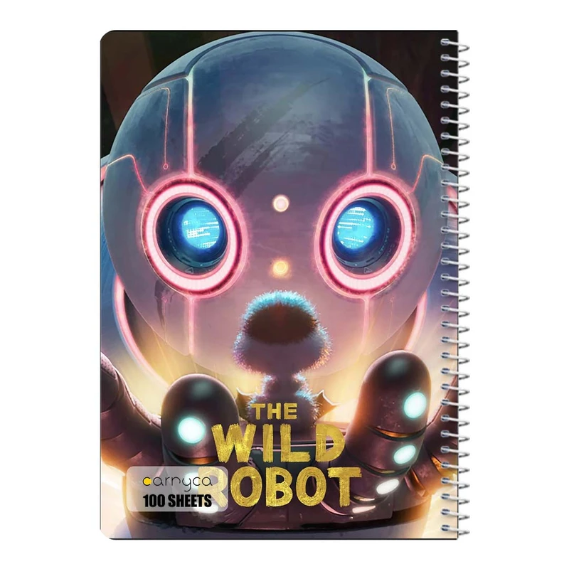 دفتر مشق 100 برگ سیمی کارنیکا طرح ربات وحشی The Wild Robot کد 55080