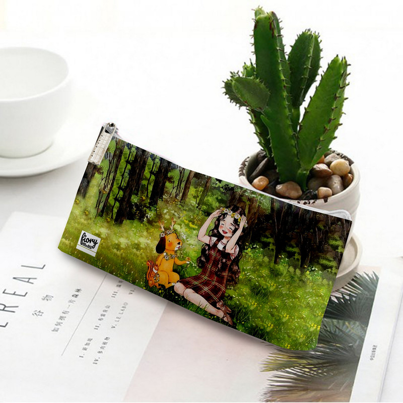 جامدادی مستر راد مدل دختر فانتزی طرح گلبهار کد fiory 2052