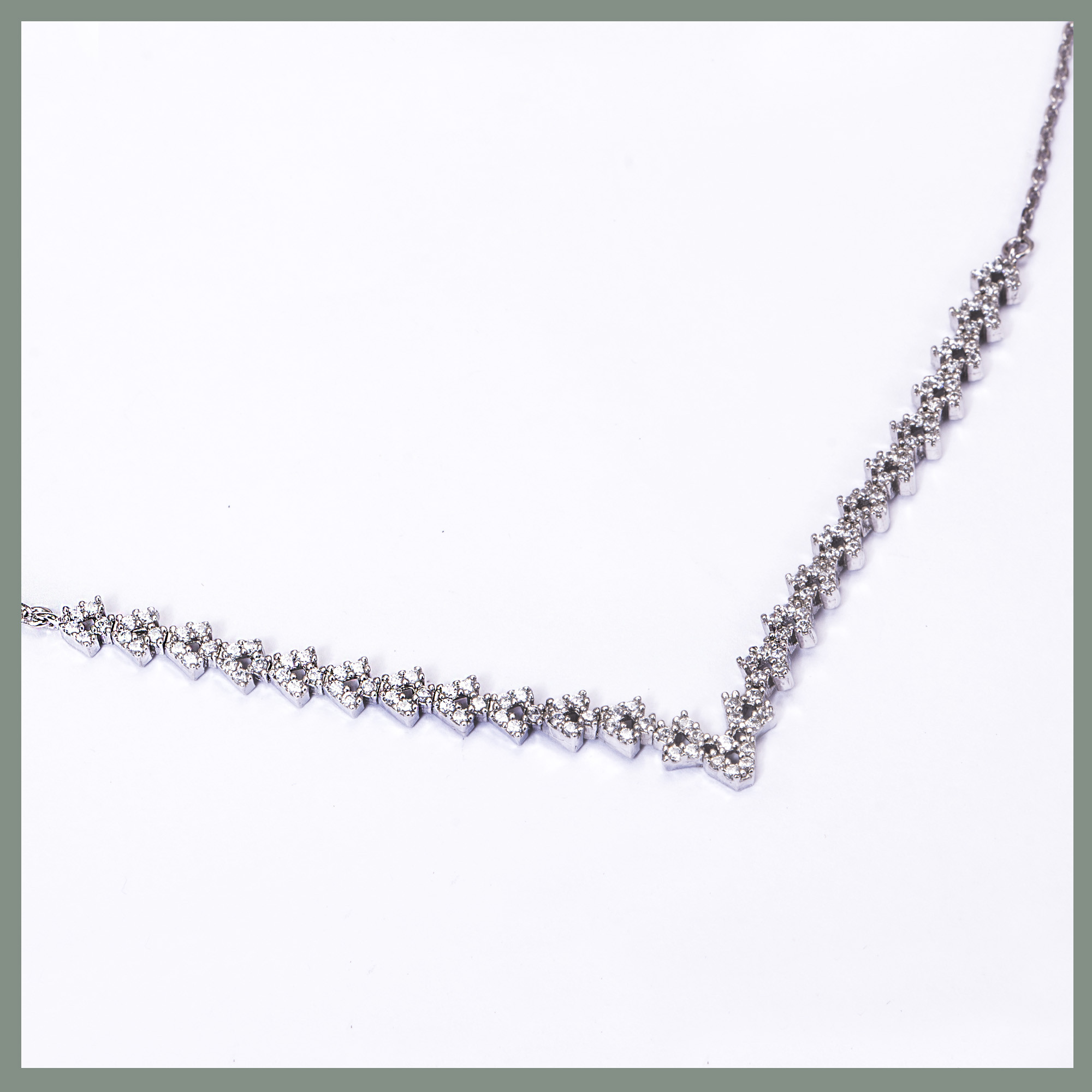 نیم ست نقره زنانه مدل GTA-682