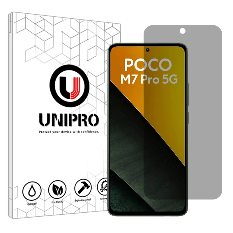 محافظ صفحه نمایش حریم شخصی یونی پرو مدل Star 4 مناسب برای گوشی موبایل شیائومی Poco M7 Pro 5G  
