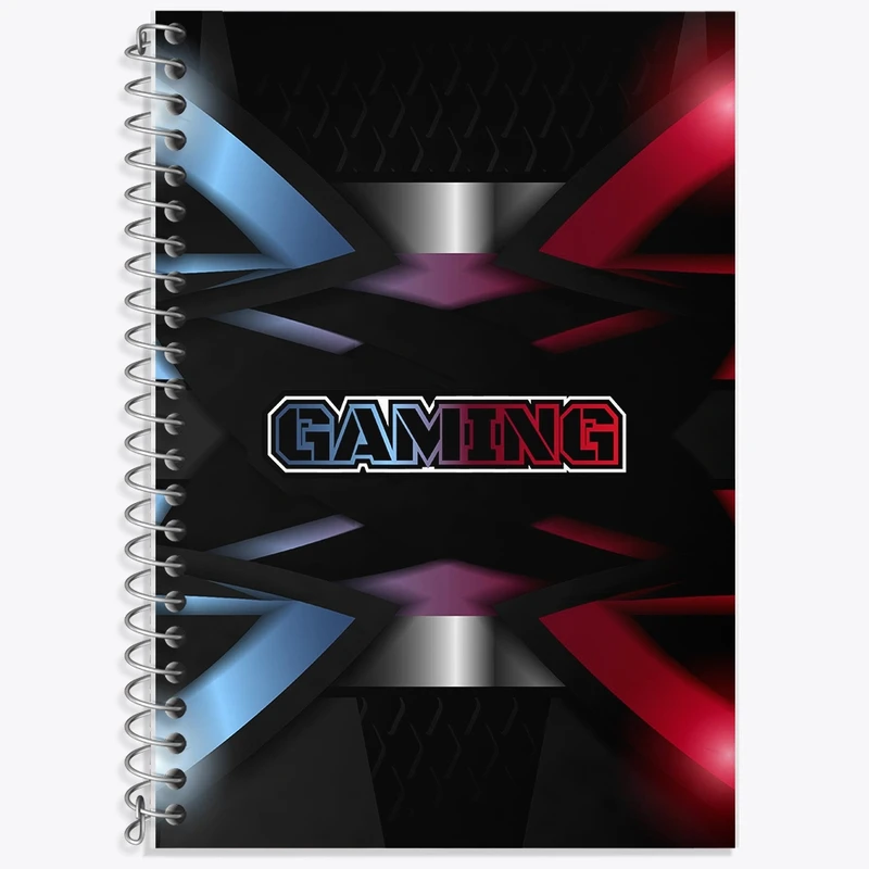 دفتر زبان 50 برگ خندالو مدل سه خط طرح Game کد F2398