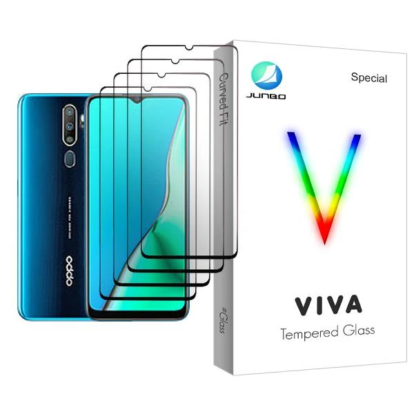 محافظ صفحه نمایش جانبو مدل Viva Glass MIX004 مناسب برای گوشی موبایل اوپو A9 (2020) بسته چهار عددی