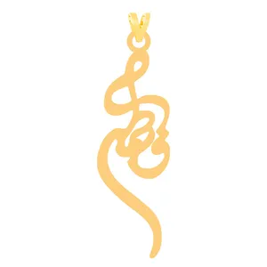 آویز گردنبند طلا 18 عیار زنانه کرابو مدل فاطمهKr31411