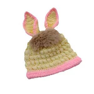 کلاه بافتنی بچگانه مدل خرگوش